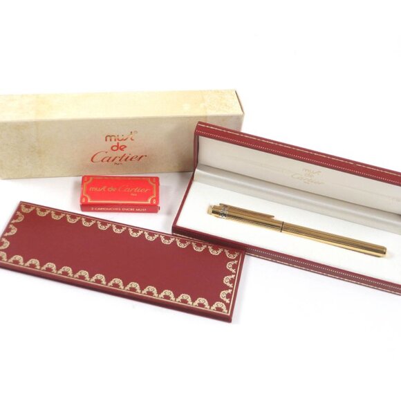 Cartier Vintage Panther Nib 18K F Nib Must De Capped Fountain Pen main image 7